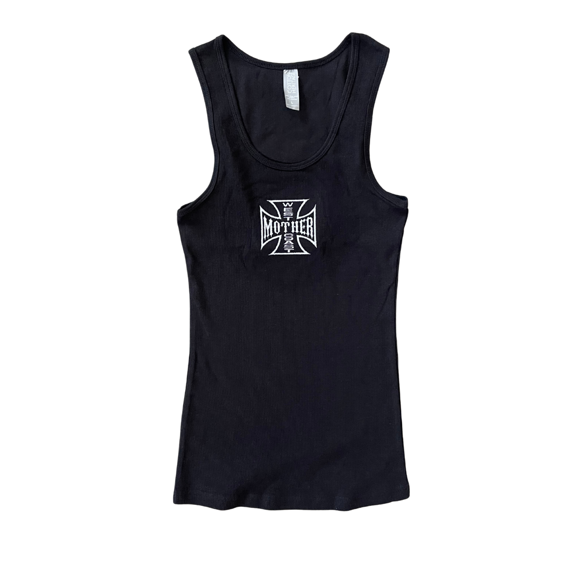 West Coast Mother Embroidered Black Tank (Final Sale)