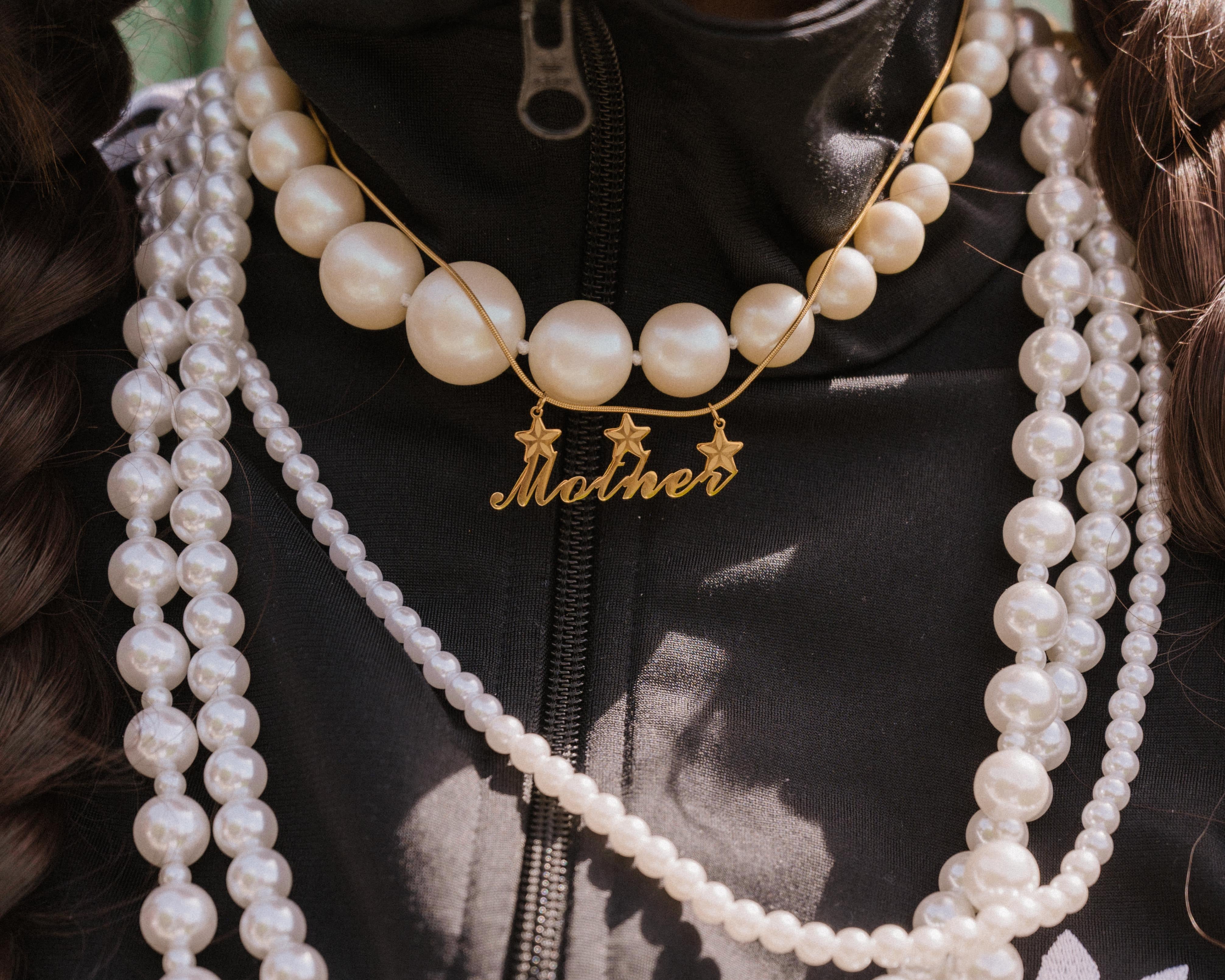 Mother Star Nameplate Necklace